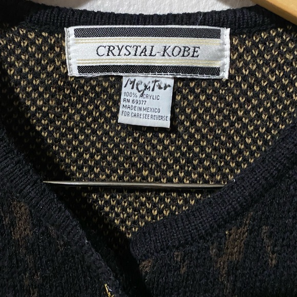 KRYSTAL KOBE  CÁRDIGAN SWEATER CROCHET SIZE M EXCELLENT CONDITION - Picture 3 of 7